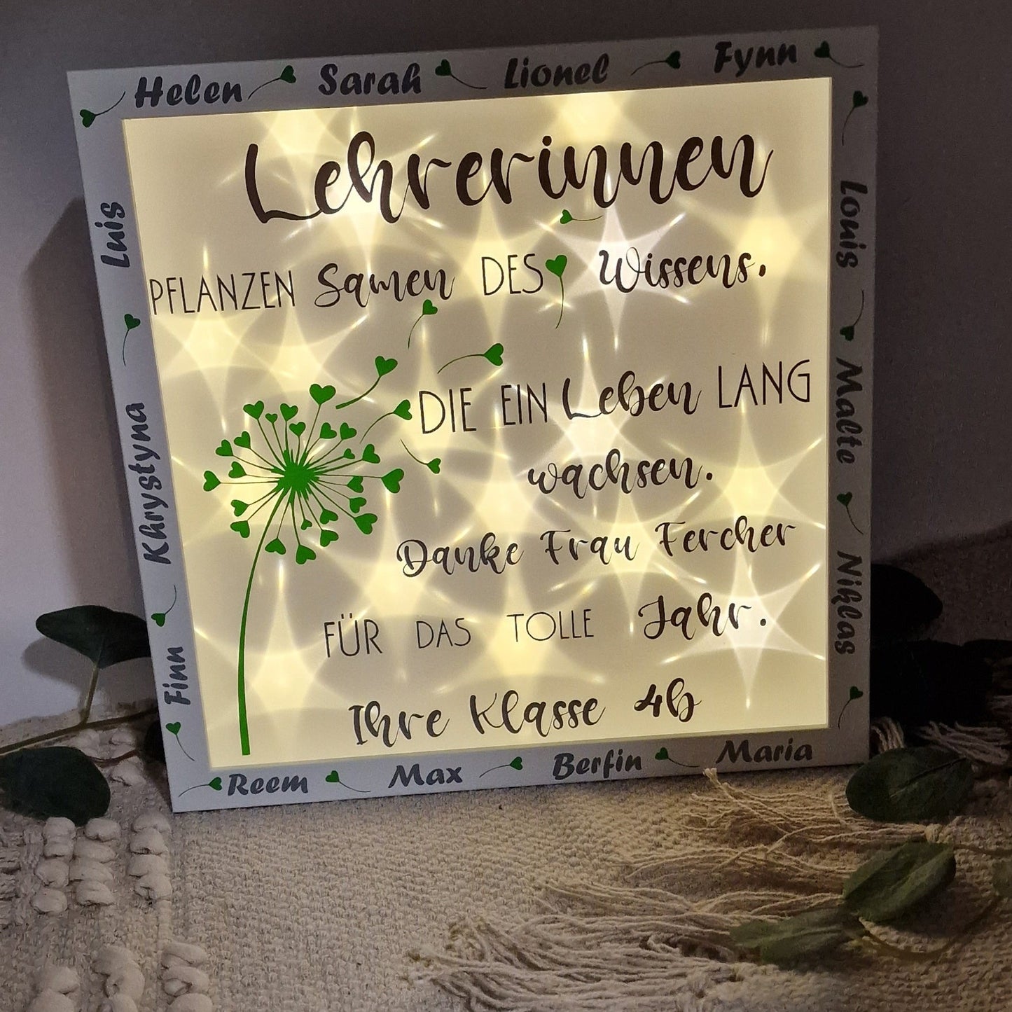 Abschiedsgeschenk für Lehrerin Lehrer