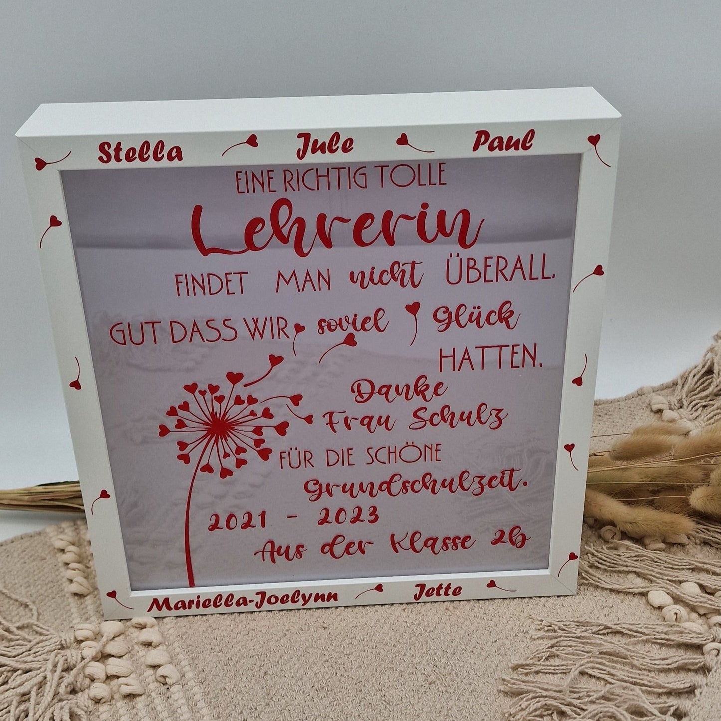 Abschiedsgeschenk für Lehrerin Lehrer