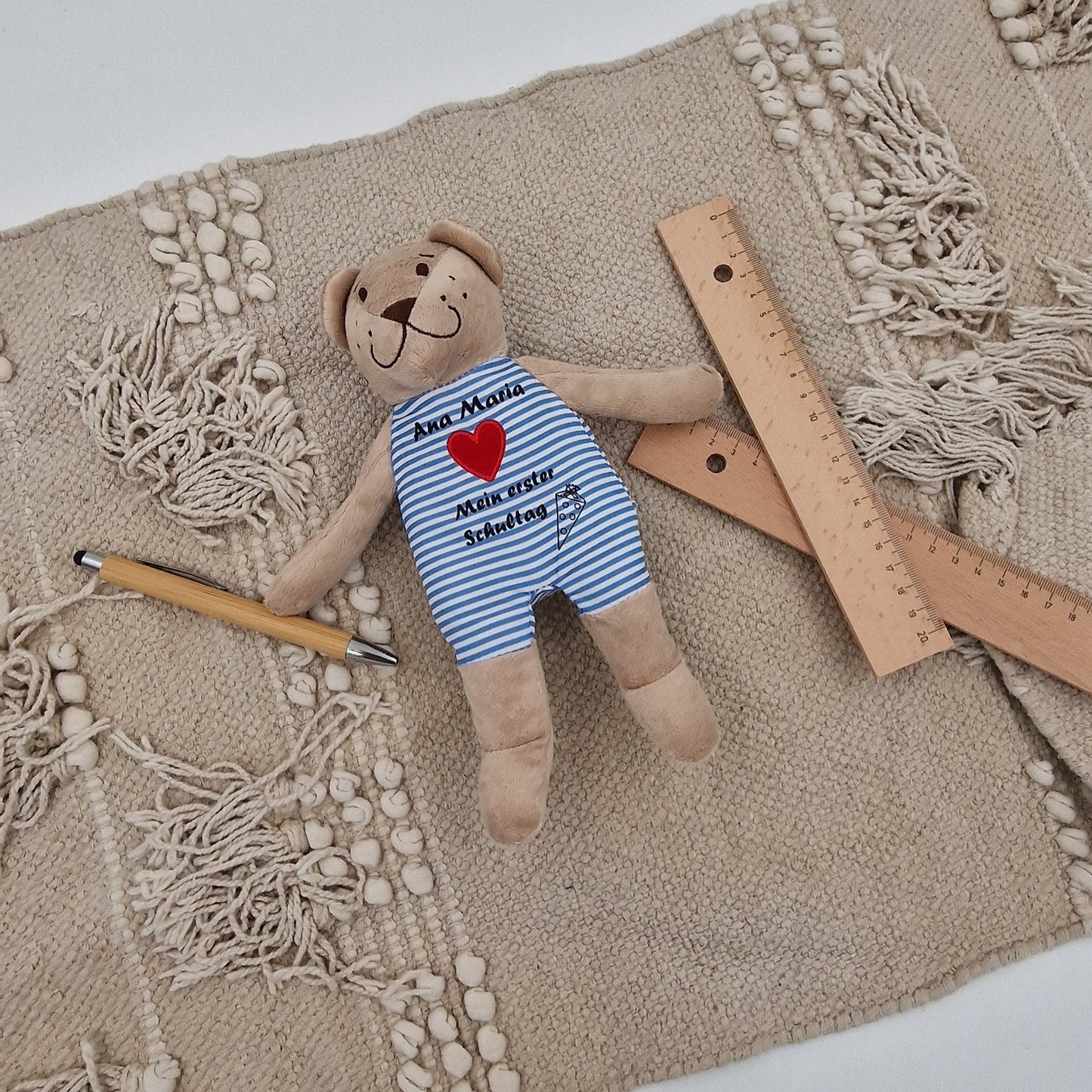 Teddy personalisiert Schulanfang Einschulung