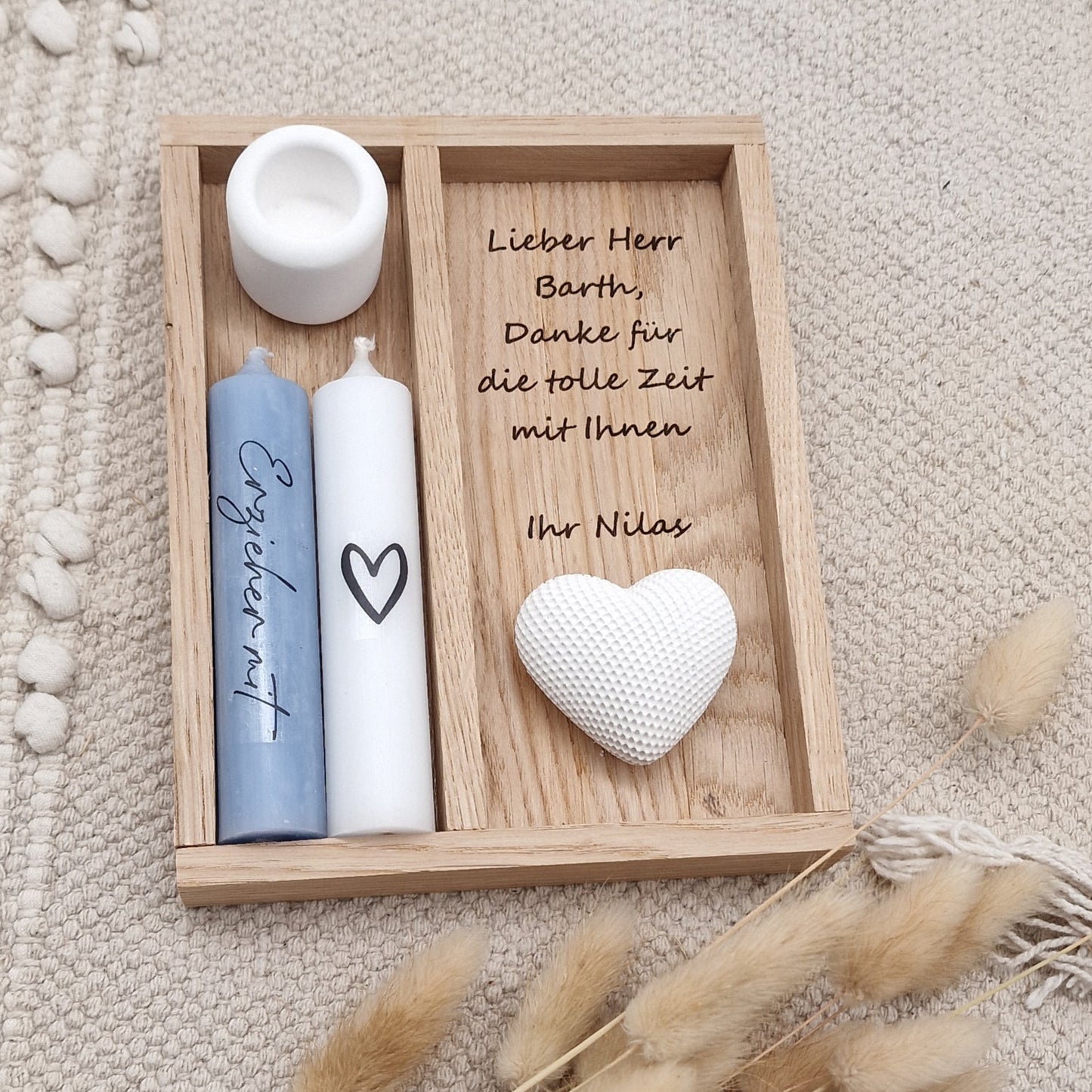 Kerzenset Abschiedsgeschenk Erzieherin Erzieher