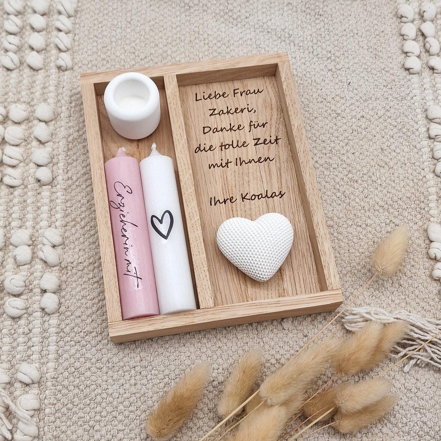 Kerzenset Abschiedsgeschenk Erzieherin Erzieher