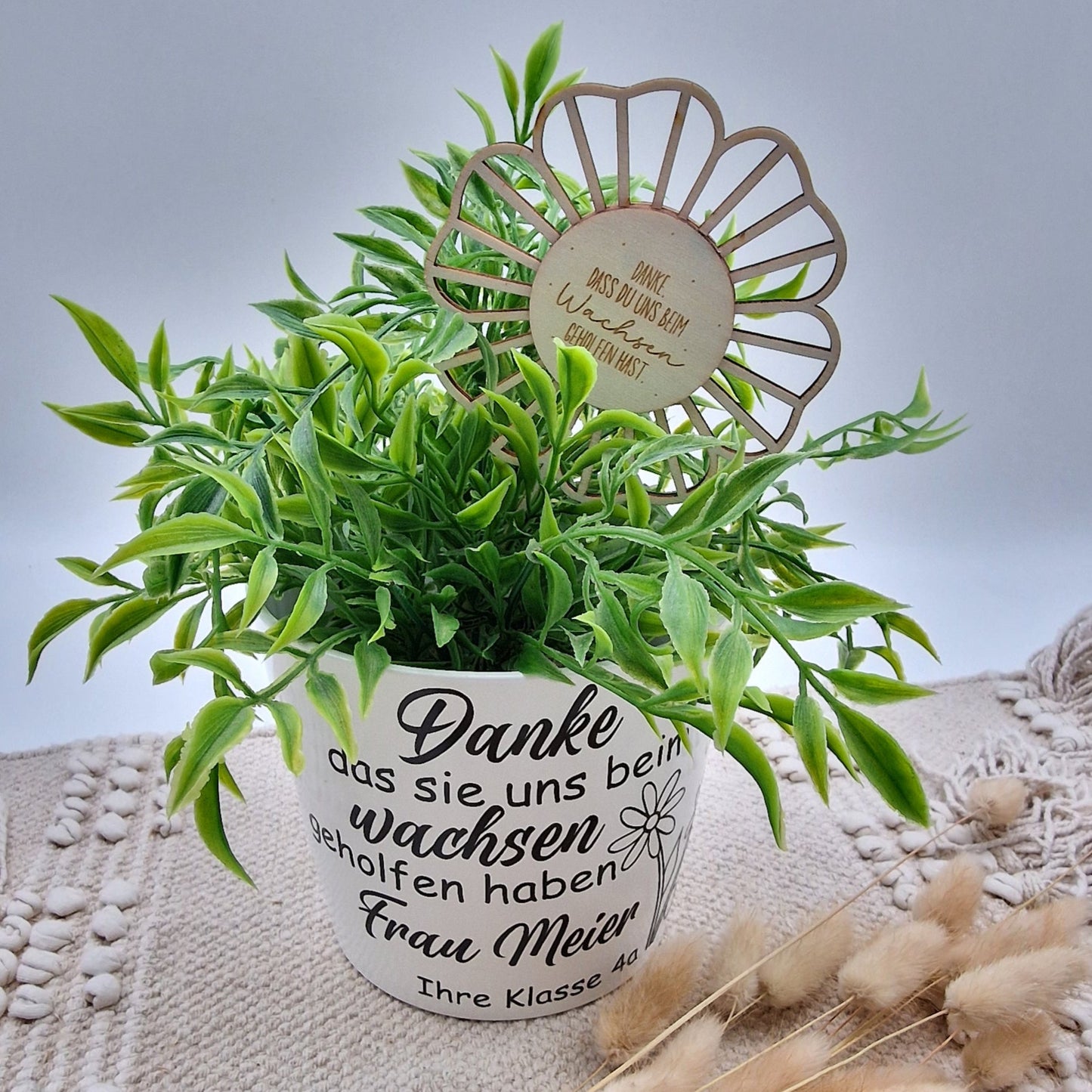 Personalisierter Blumenstecker Gruppe