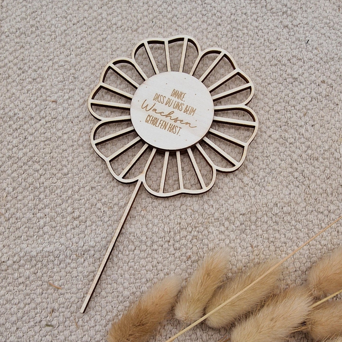 Personalisierter Blumenstecker Gruppe