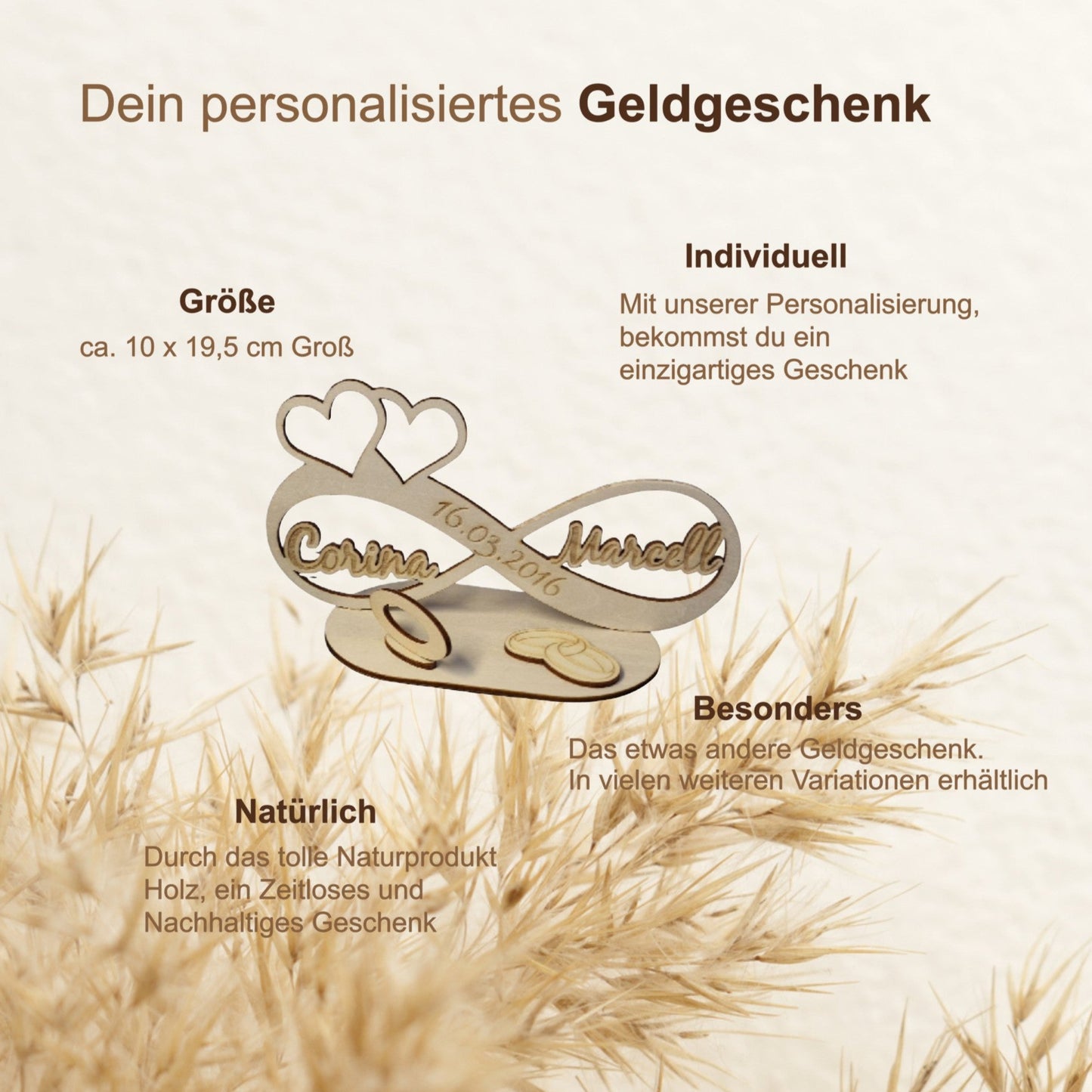 Personalisiertes Geldgeschenk Hochzeit