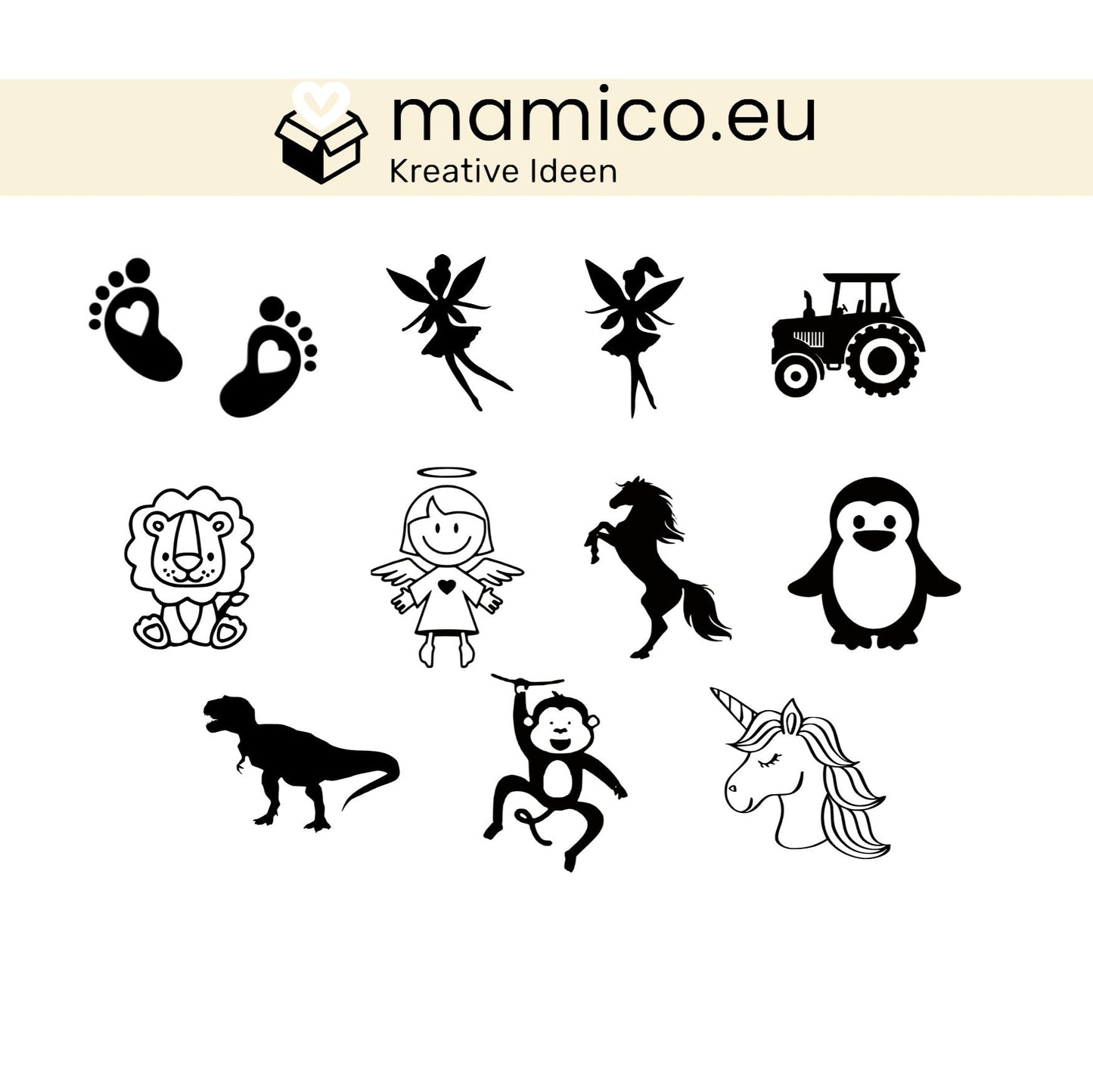 Bilderrahmen Beleuchtet mit Geburtsdaten