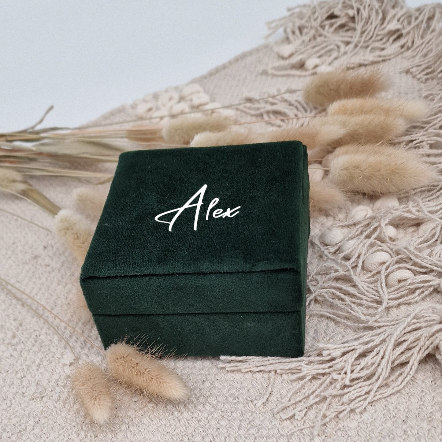 Schmuck Aufbewahrungsdose Samt personalisiert