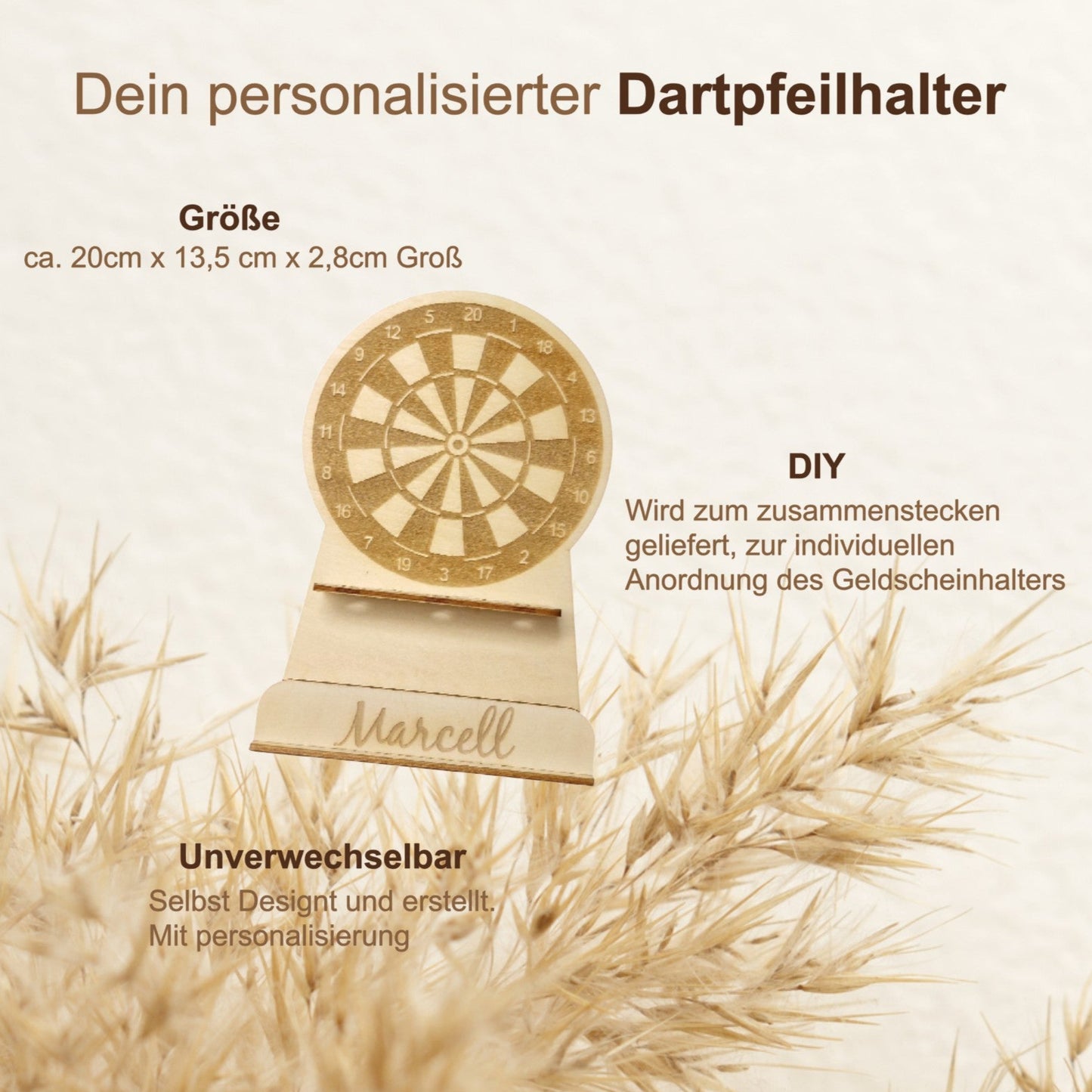 Personalisierter Dartpfeilhalter