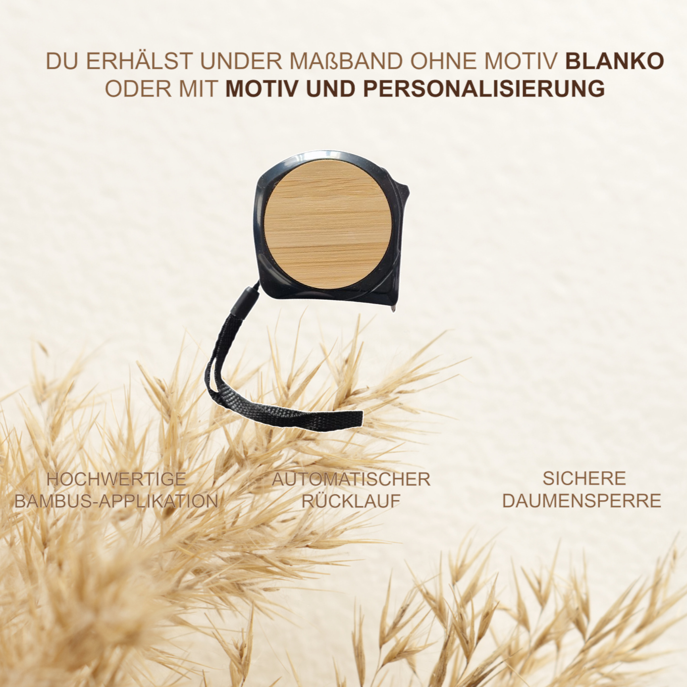 Maßband personalisiert Werkzeuglogo