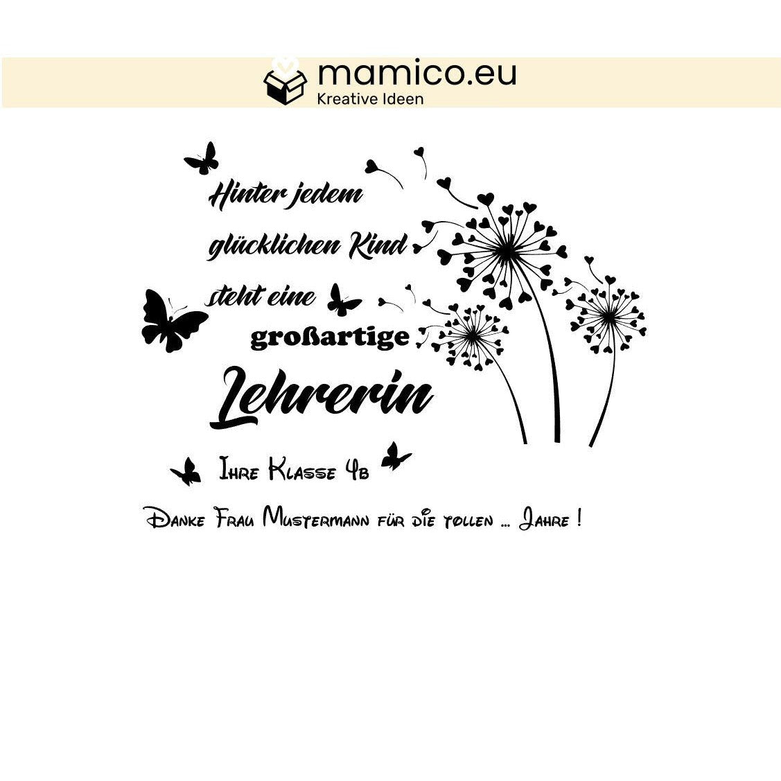 Abschiedsgeschenk Lehrerin Lehrer