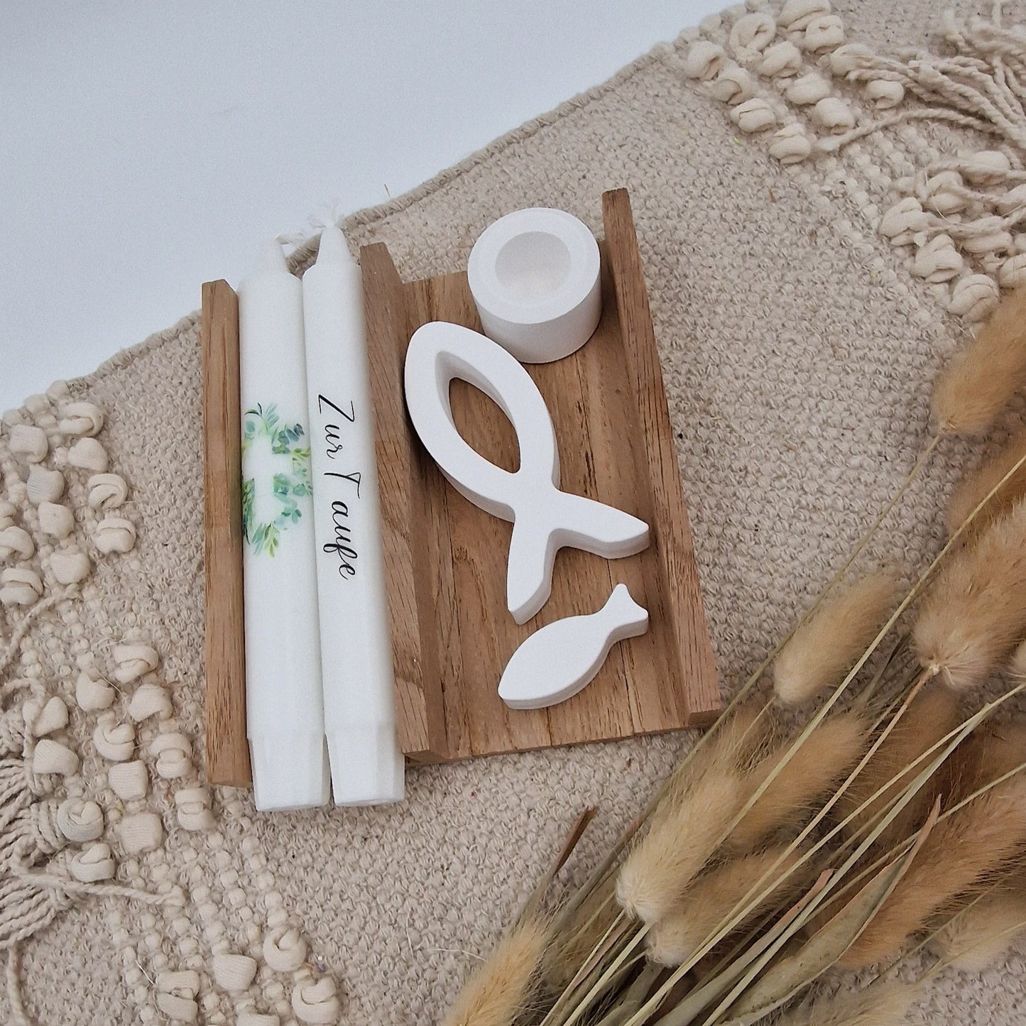 Kerzenset für Kommunion, Konfirmation oder Taufe