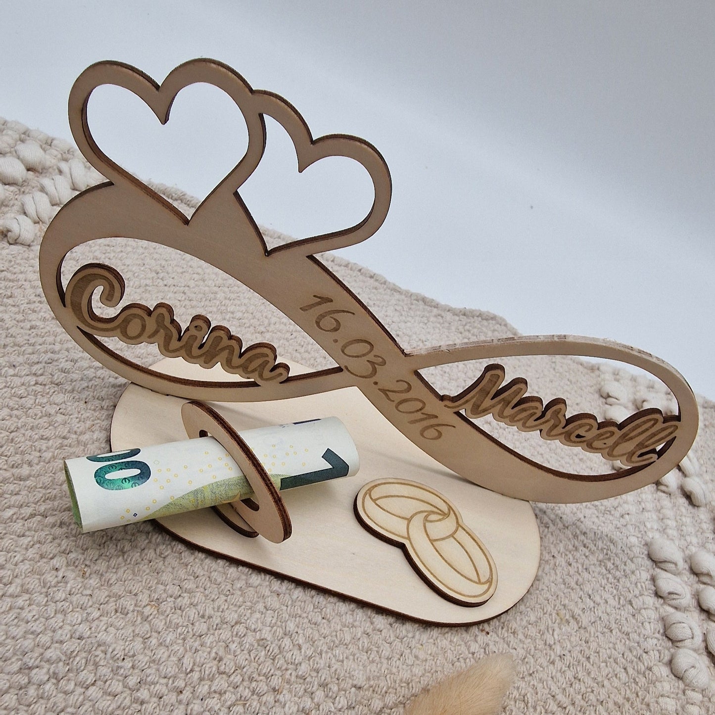 Personalisiertes Geldgeschenk Hochzeit