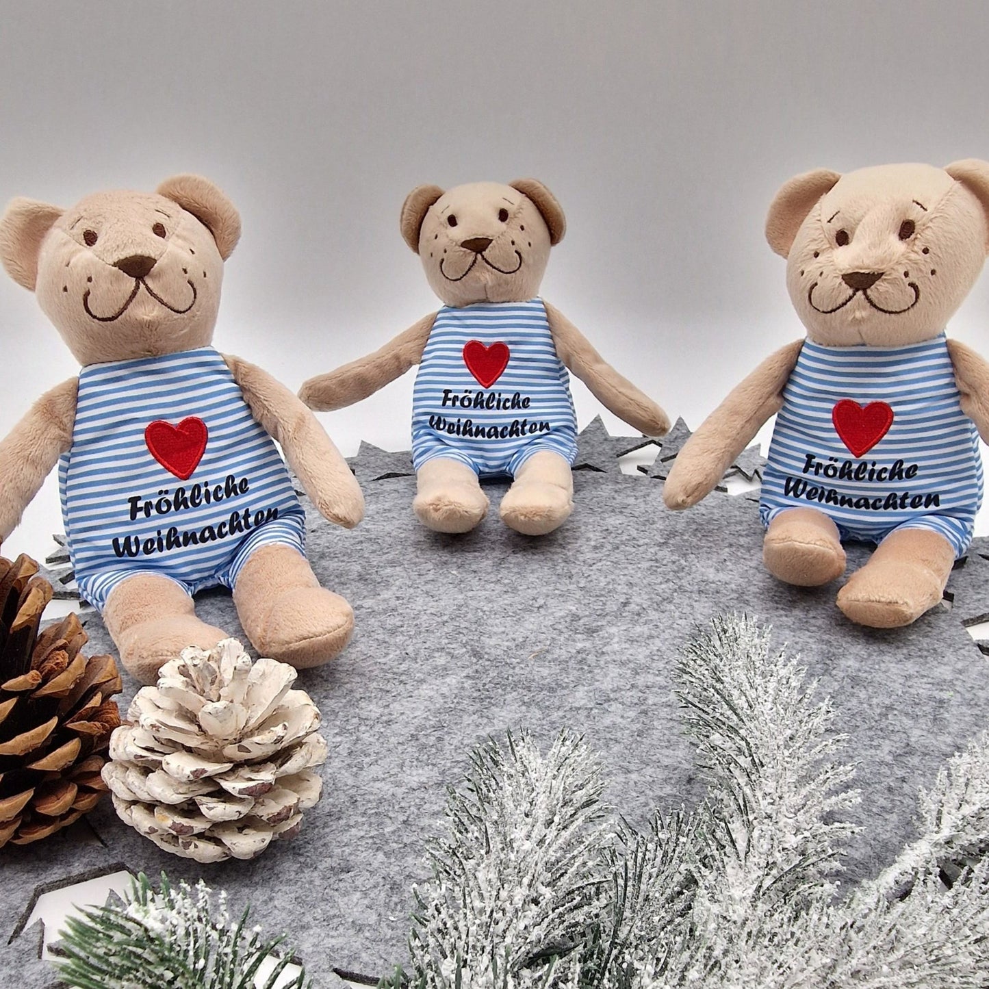 Weihnachts Teddy personalisiert
