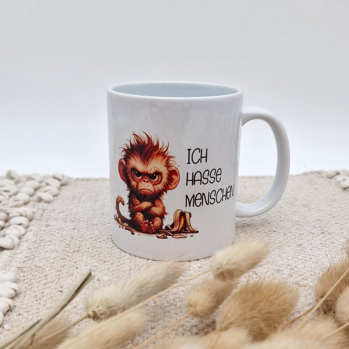 Tasse lustiger Spruch Ich hasse Menschen
