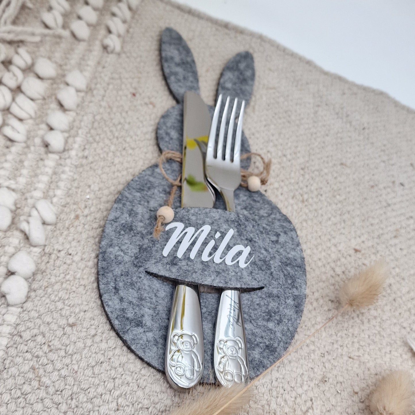 Besteckhalter personalisiert Ostern