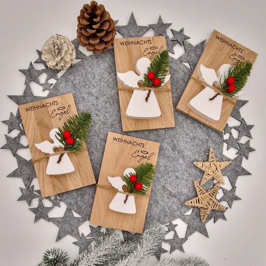 Weihnachts Engel Holz & Keramik