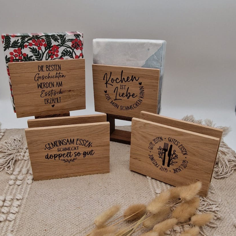 Grill Geschenk Servierten Halter aus Holz