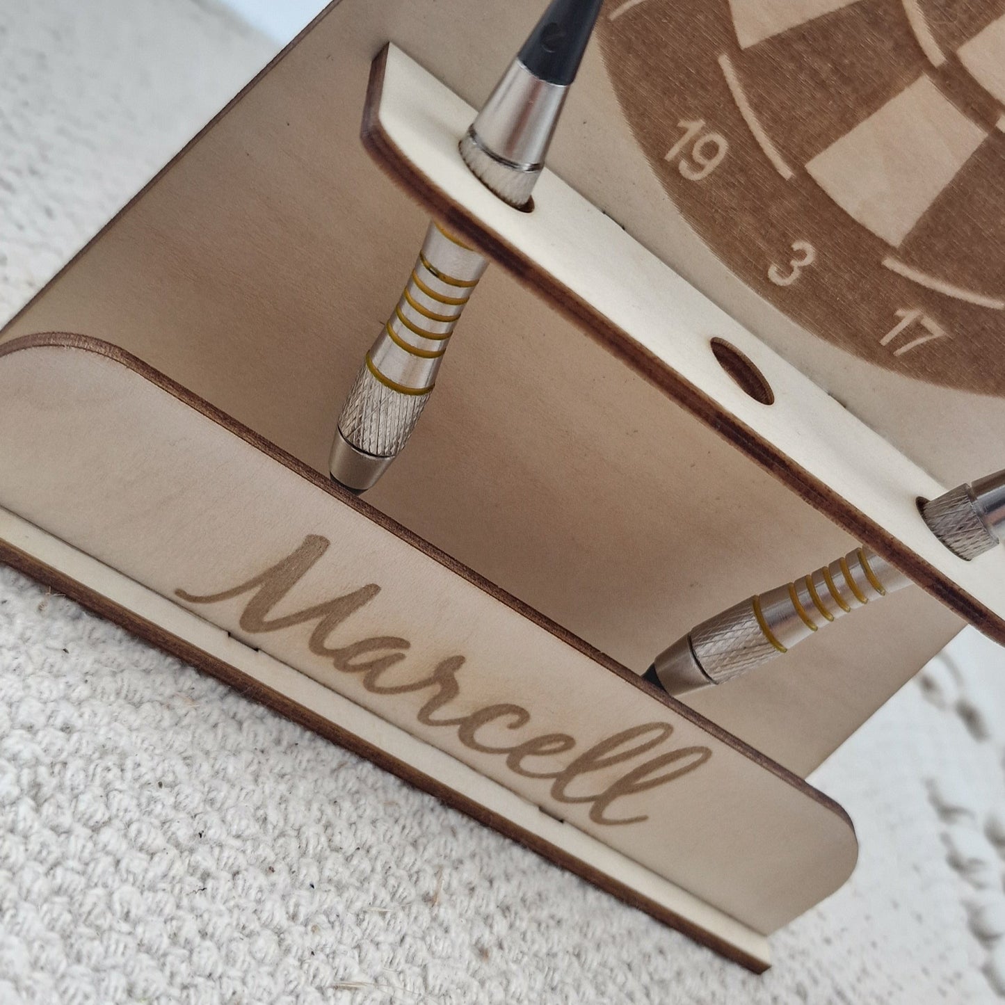 Personalisierter Dartpfeilhalter