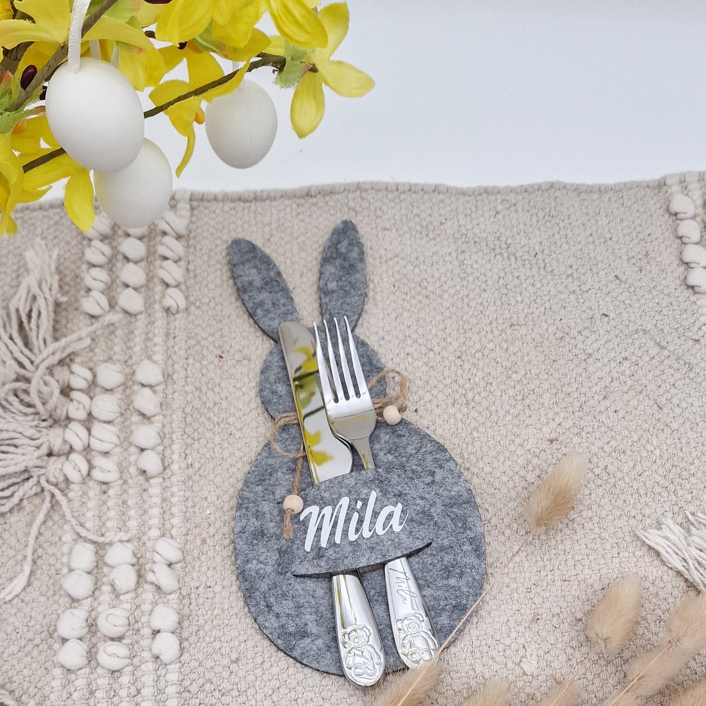 Besteckhalter personalisiert Ostern