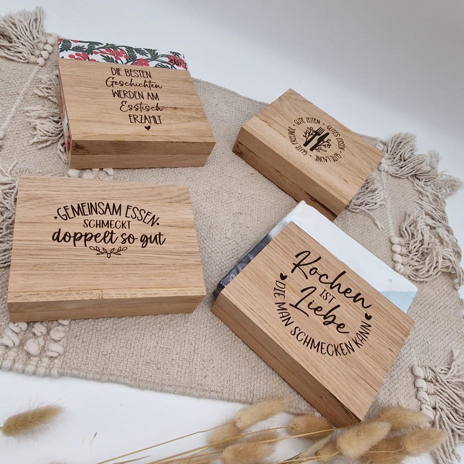 Grill Geschenk Servierten Halter aus Holz