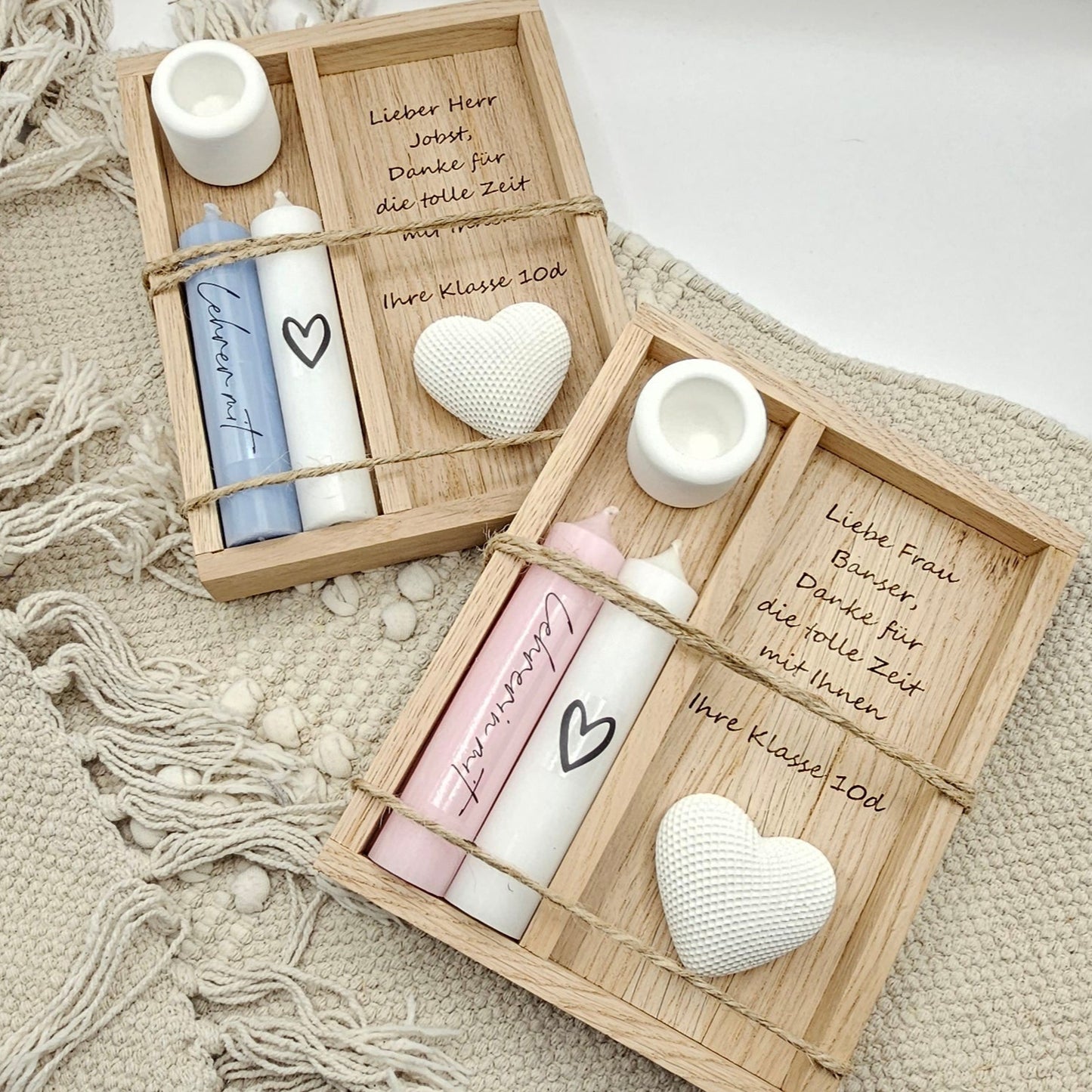 Kerzenset Abschiedsgeschenk Lehrerin Lehrer