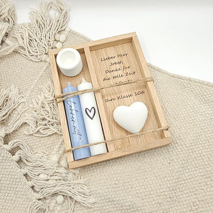 Kerzenset Abschiedsgeschenk Lehrerin Lehrer