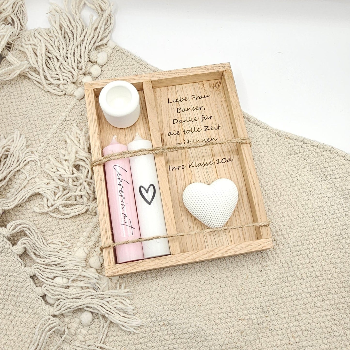 Kerzenset Abschiedsgeschenk Lehrerin Lehrer
