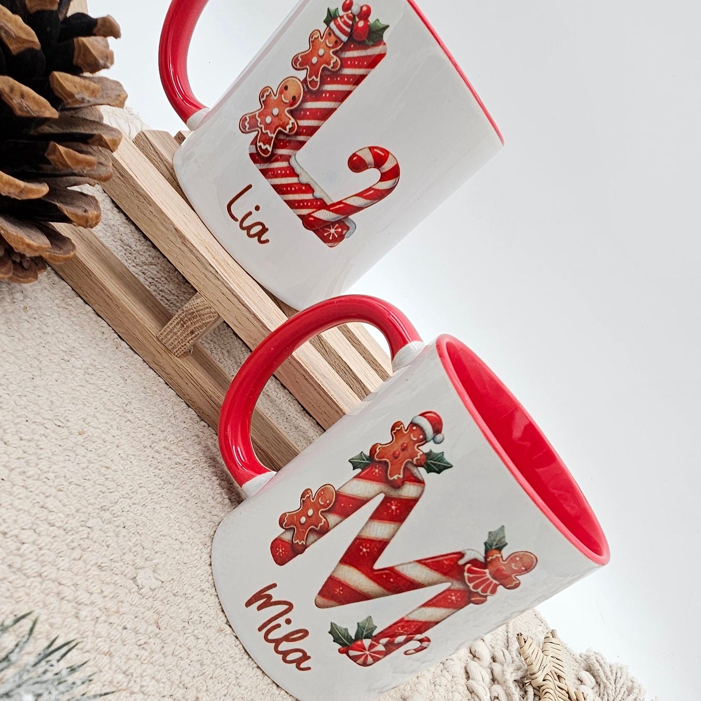 Personalisierte Weihnachtstasse