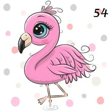 Bügelbild Flamingo
