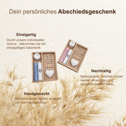 Kerzenset Abschiedsgeschenk Erzieherin Erzieher