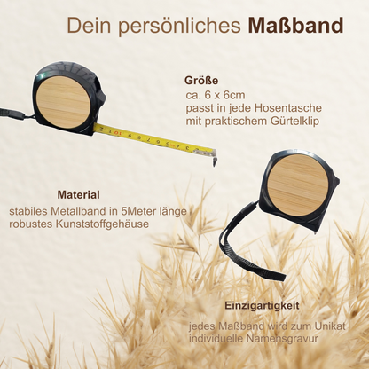 Maßband personalisiert Werkzeuglogo