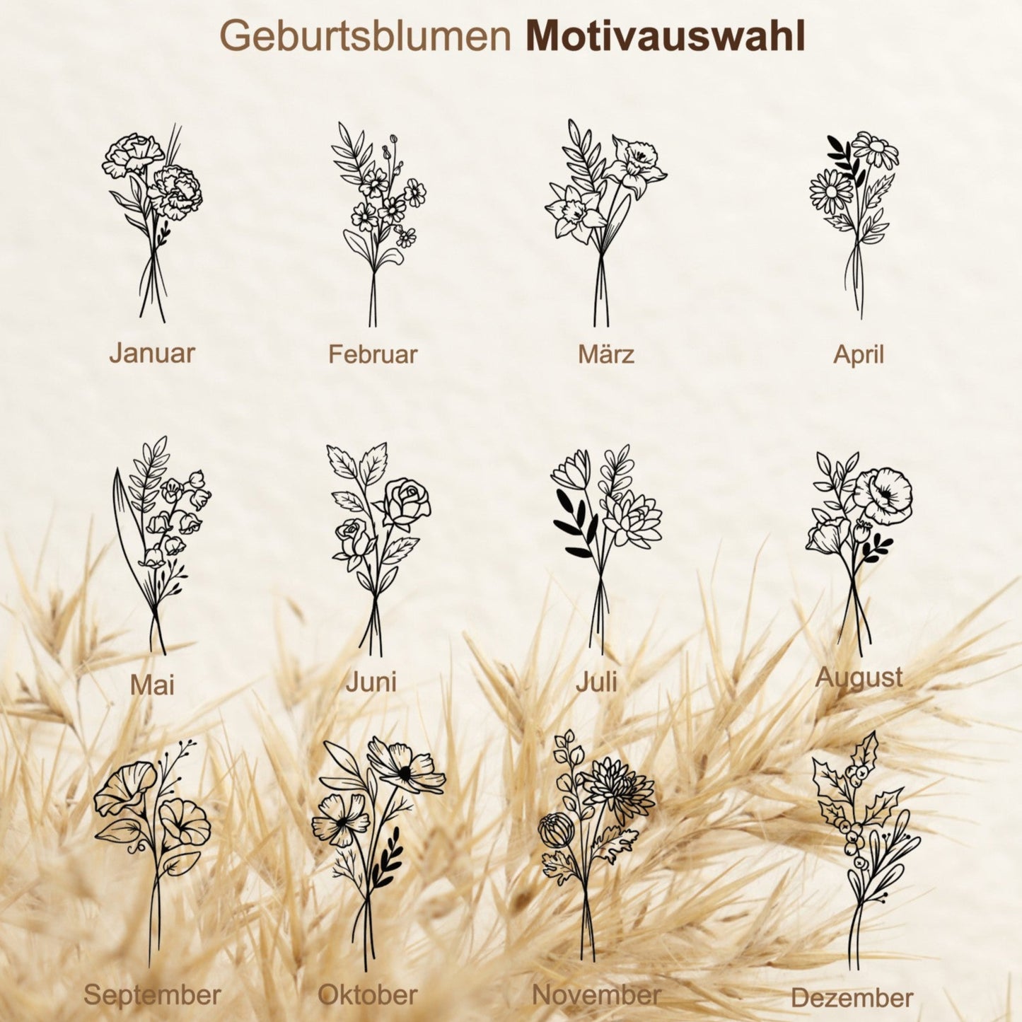 Personalisierte Baby-Haarbürste aus Holz