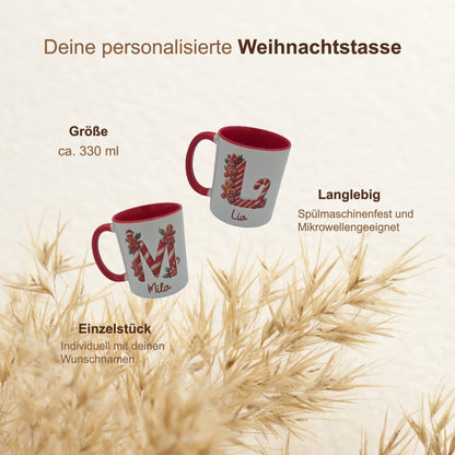 Personalisierte Weihnachtstasse