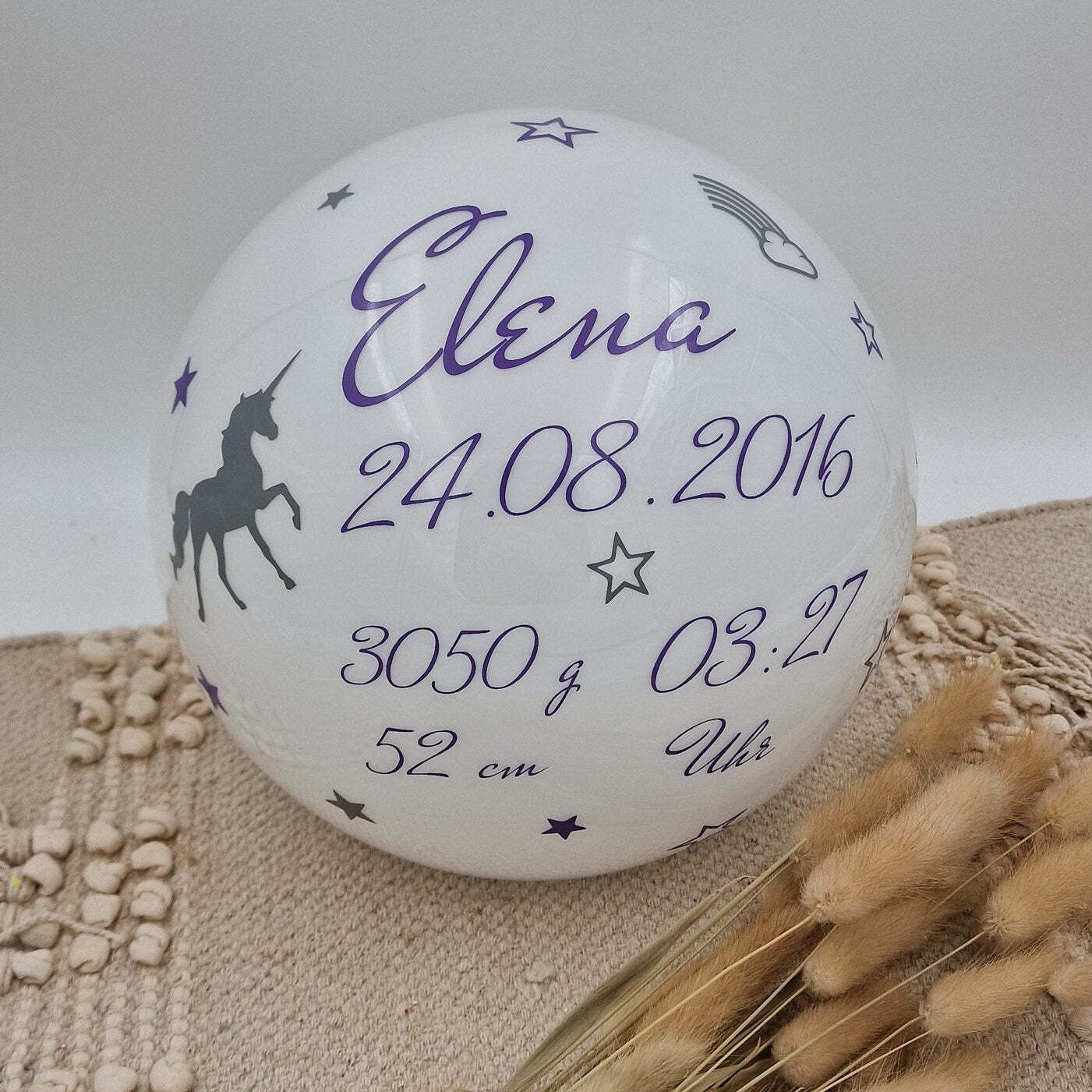 Lampe personalisiert | Kinderzimmerlampe | personalisierte Lampe | Lampe mit Geburtsdaten | Kinderzimmer Nachtlampe | Nachtlampe | Geschenk