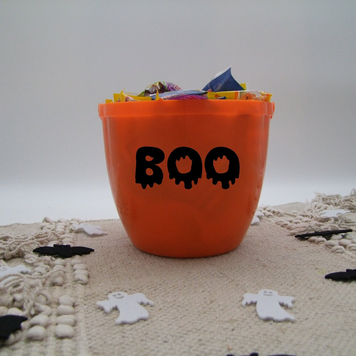 Personalisiere Halloween Eimer mit Name & leuchtendem Griff, Süßigkeiteneimer Kürbis Kinder, Trick or Treat Eimer, Süßes oder Saures