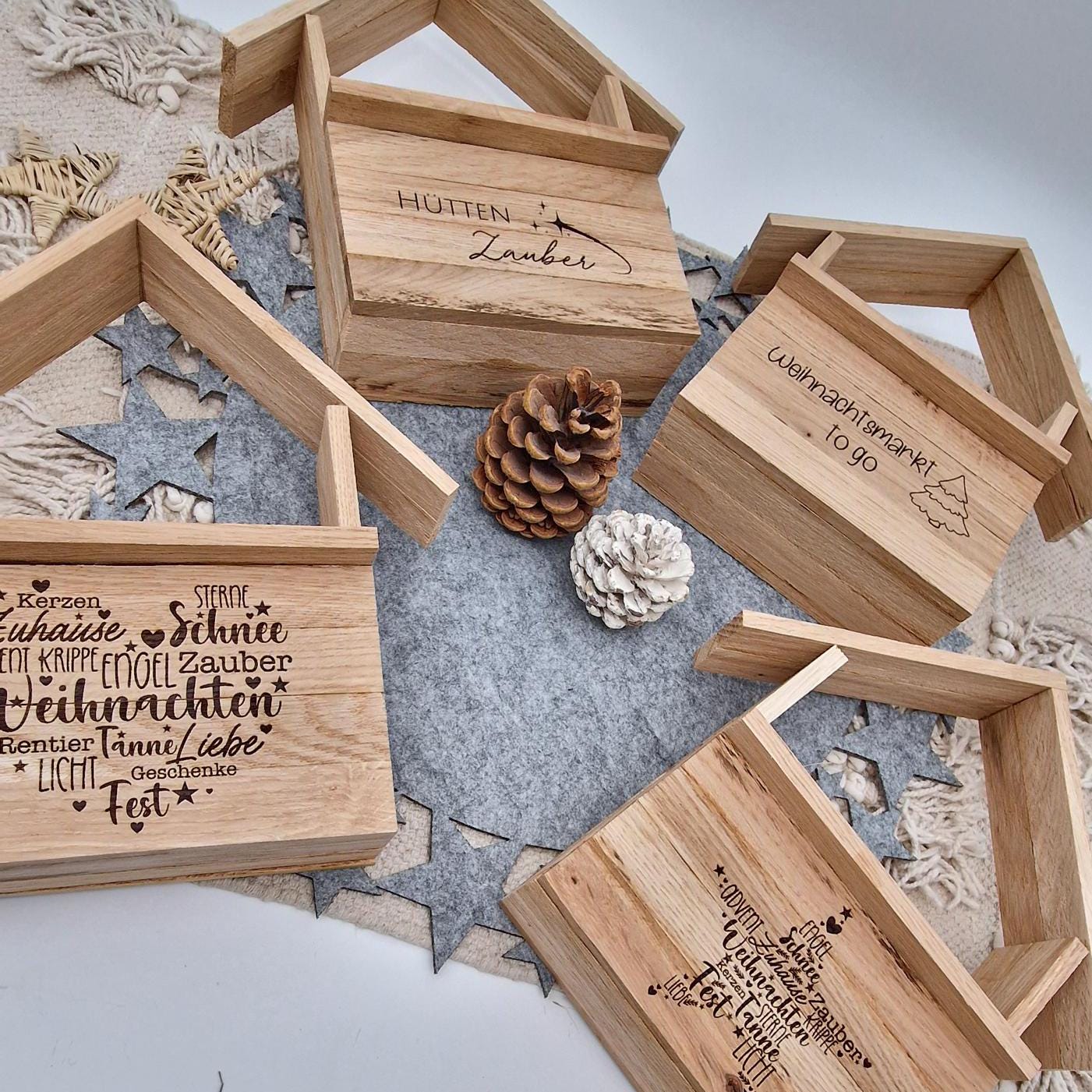 Holzhütte Geschenkverpackung | Weihnachten | Geschenk | personalisiertes Geschenk | Kleines Holzhaus | Wichteln | Geschenk zu Weihnachten |