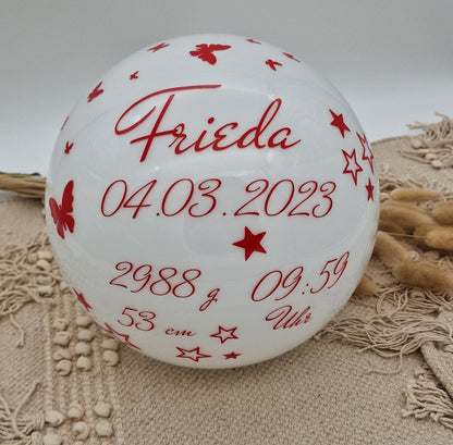 Lampe personalisiert | Kinderzimmerlampe | personalisierte Lampe | Lampe mit Geburtsdaten | Kinderzimmer Nachtlampe | Nachtlampe | Geschenk