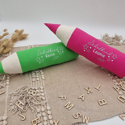 geschenke zum schulanfang | Bleistift Kissen | geschenk einschulung | personalisiertes kissen | geschenke zum schulanfang | kissen bleistift