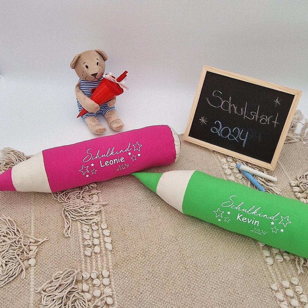 geschenke zum schulanfang | Bleistift Kissen | geschenk einschulung | personalisiertes kissen | geschenke zum schulanfang | kissen bleistift
