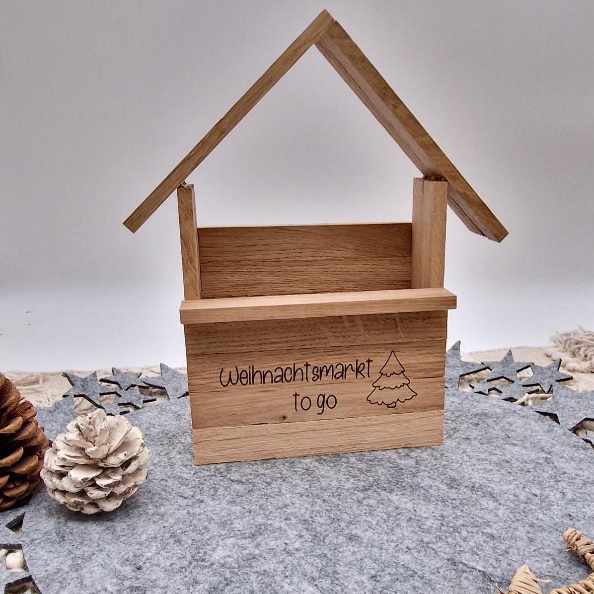 Holzhütte Geschenkverpackung | Weihnachten | Geschenk | personalisiertes Geschenk | Kleines Holzhaus | Wichteln | Geschenk zu Weihnachten |