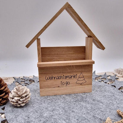 Holzhütte Geschenkverpackung | Weihnachten | Geschenk | personalisiertes Geschenk | Kleines Holzhaus | Wichteln | Geschenk zu Weihnachten |