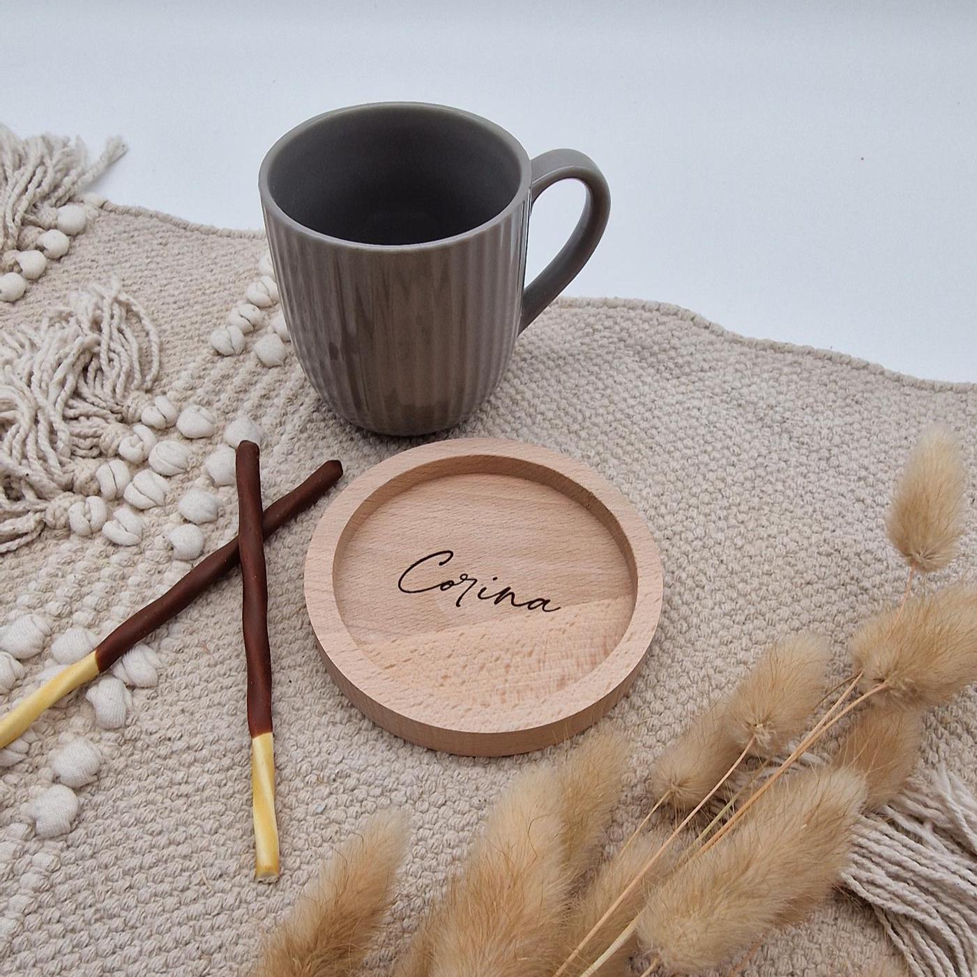 Personalisierter Untersetzer |Glasuntersetzer holz | Untersetzer | Geschenk | Serviertablett | Untersetzer Kerzen | Geschenk zum Einzug |