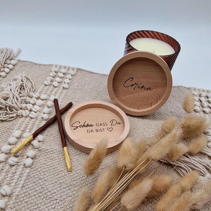 Personalisierter Untersetzer |Glasuntersetzer holz | Untersetzer | Geschenk | Serviertablett | Untersetzer Kerzen | Geschenk zum Einzug |