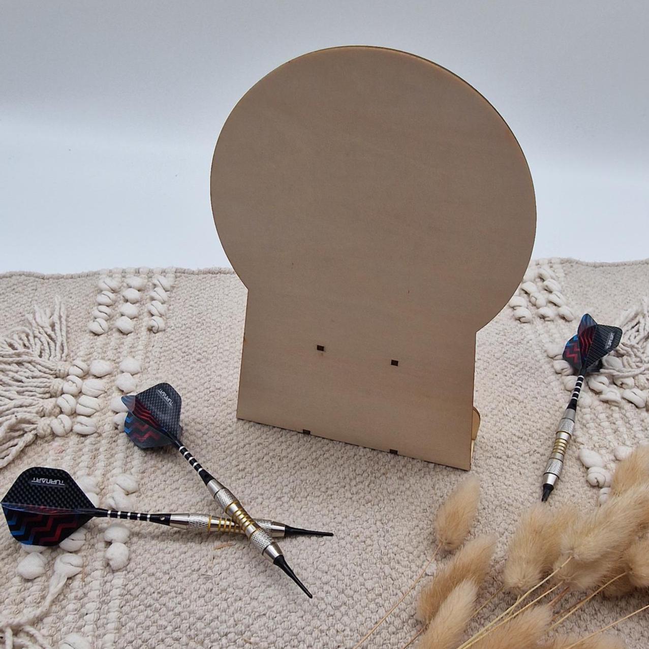 Personalisierter Dartpfeil Halter | Organizer für Dartpfeile | Pfeilhalter Holz | Dartpfeil Halterung | Dartdekoration | Geschenk für Männer