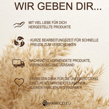Serviettenhalter Holz personalisiert mit Name | Tischdeko Familie | Geschenk zum Einzug neues Haus | Brotzeithalter personalisiert