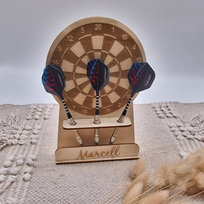 Personalisierter Dartpfeil Halter | Organizer für Dartpfeile | Pfeilhalter Holz | Dartpfeil Halterung | Dartdekoration | Geschenk für Männer