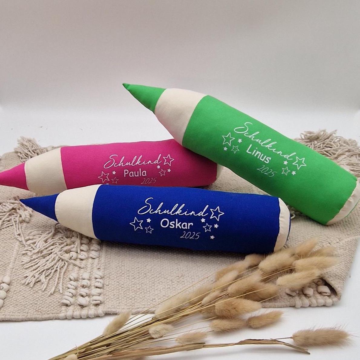 geschenke zum schulanfang | Bleistift Kissen | geschenk einschulung | personalisiertes kissen | geschenke zum schulanfang | kissen bleistift