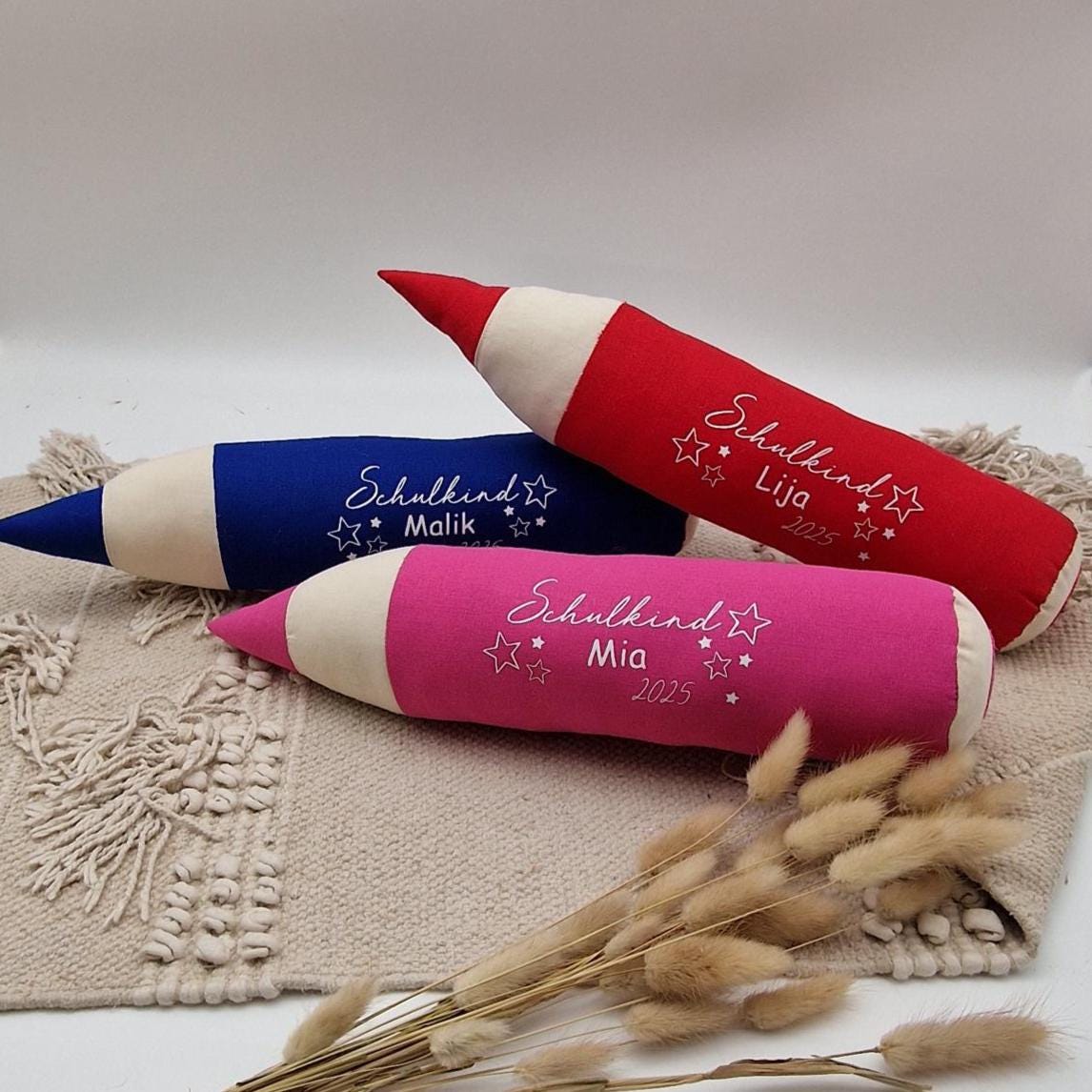 geschenke zum schulanfang | Bleistift Kissen | geschenk einschulung | personalisiertes kissen | geschenke zum schulanfang | kissen bleistift