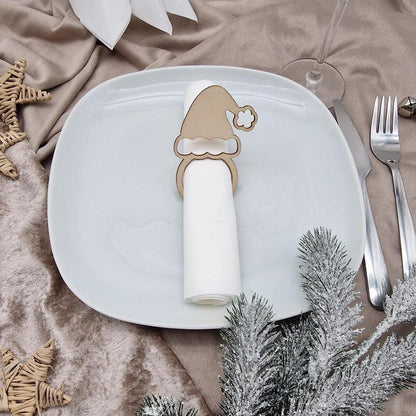 Serviettenring aus Holz, Tisch Accessoire Weihnachten, Weihnachten, Tischdekoration personalisiert, Gravierter Serviettenring, Geburtstag