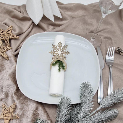 Serviettenring aus Holz, Tisch Accessoire Weihnachten, Weihnachten, Tischdekoration personalisiert, Gravierter Serviettenring, Geburtstag