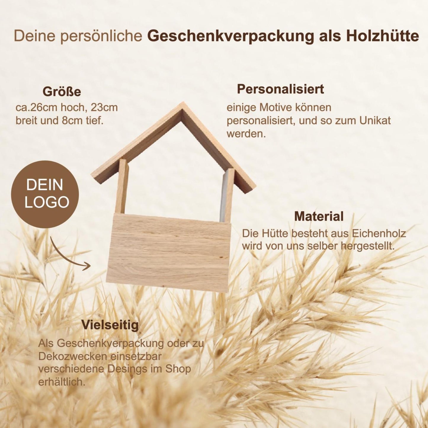Holzhütte Geschenkverpackung | Weihnachten | Geschenk | personalisiertes Geschenk | Kleines Holzhaus | Wichteln | Geschenk zu Weihnachten |